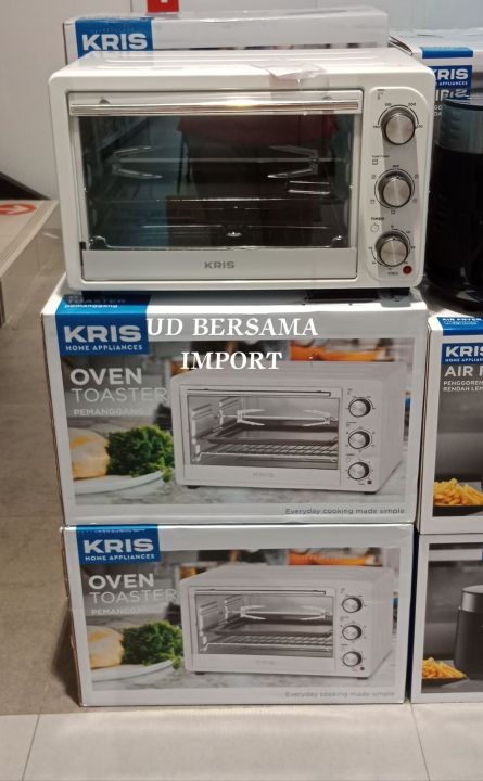 Toaster Roti Kris KRIS Oven Toaster 30L/Alat Pemanggang/Elektronik Dapur - Putih | Lazada ...