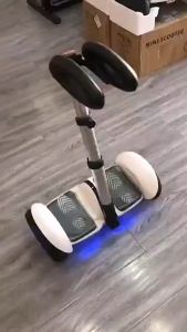 มินิเซกเวย์ 10.5 นิ้ว สกู๊ตเตอร์ไฟฟ้า รถยืนไฟฟ้า 2 ล้อ มีไฟ LED  Smart Balance Wheel (ด้ามจับปรับ3ระดับ)