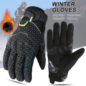 VEMAR Winter 100%Waterpoof Motorcycle Gloves Men Women Motorcyclist Glove Reflective Motocross Racing Biker Gloves Touch Screen