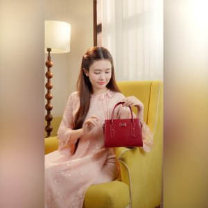 Bộ hộp quà YUUMY (Túi xách nữ YUUMY YTX79 + Hộp quà YHQ2 + Túi giấy YTG2 + Túi rút BVR3838 + Thiệp cảm ơn YBT1)