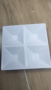 Khay lẩu 4 phần nhựa melamine cao cấp trắng giả sứ KHL 03 - 29.2 x 29.2 x 4.1 cm