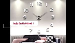 3D Wall Clock Luminous Frameless DIY Digital Clock Wall Stickers for Home Living Room Office Wall Decor