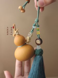Natural Small Calabash Pendant Door Living Room Door to Door Toilet Indoor Opening and Closing Gourd Ornaments Tassel Ornament