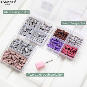 Mini Nail Sanding Band Grinding Ring Sanding Cap Bands For Electric Nail Machine Accessories 80#/120#/150#/180#/240# Grit Nail Polishing Rings Nail Drill Grinding Bit Files Nail Art Tool Set