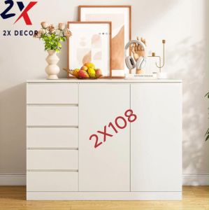 Tủ đựng đồ đa năng thiết kế ngăn kéo nhiều tầng và tủ 2 cánh 2X Decor- 2X108