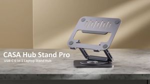 [ ADAM elements Malaysia ] Casa Hub Stand Pro USB-C 6 In 1 Laptop Stand Hub