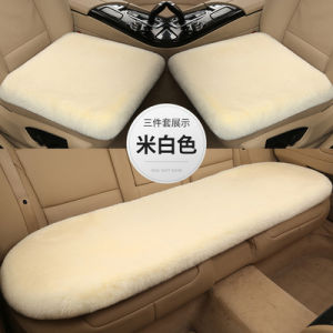 Car Cushion Winter Stuffed Rabbit Fur Three-Piece Short Fur Winter Heating Thickened Heattech Single Piece Rear Row Universal Seat Cushion
