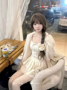 Áo Ba Lỗ Ngắn Màu Đào BBING Sweet Pie Butterfly Knot Strap Pure Desire Áo Ba Lỗ Ngắn Đa Năng Cho Nữ Mùa Xuân 2024