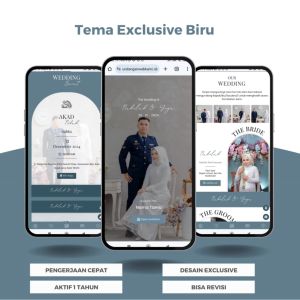 Undangan Digital Website Pernikahan Premium Tema Exclusive