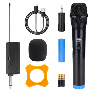 Kebidumei | Wireless Microphone Handheld Micphone 2 Channels UHF Fixed Frequency Mic For Party Karaoke Professional Church Show Meeting
