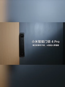 Xiaomi Smart Door Lock 4 Pro Ai Palm Vein & 3D Face ID Recognition Unlock Door Lock Doorbell NFC Hyper OS Mi App小米门锁人脸识别