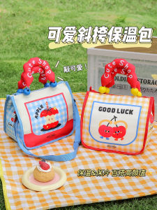 Portable Large Capacity Thermal Lunch Box Bag Student Handbag Thickened Aluminum Foil Lunch Box Bento Bag for Office Workers