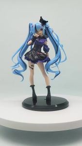 Bandai | 17CM Figure Hatsune Miku X Cinnamoroll Figure Anime Peripheral Collectible Models Decorative Decorations Children Kawaii Gift