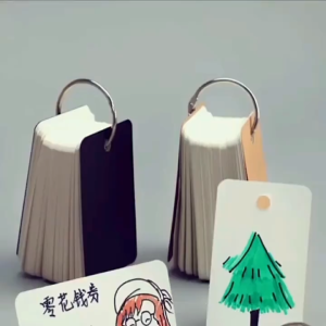 【Big Sale】500 Pages Iron Ring Handwritten Memo Hard Blank English Word Card Loose-leaf Memo Note Message Card Blank Cards DIY Graffiti Memo Pad Kraft Paper Loose Leaf Note Card Binder School Stationery COD