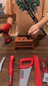 42pcsจำลองเครื่องมือซ่อมพลาสติกของเล่นเด็กวิศวกรของเล่นเพื่อการศึกษาเด็ก