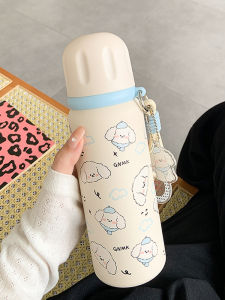 Cốc Nước Cách Nhiệt Dễ Thương Dung Tích Lớn Có Nắp Cốc Hút Cốc Nước Học Sinh Du Lịch Cốc Nhựa PP Chống Rò Rỉ Cốc Cách Nhiệt