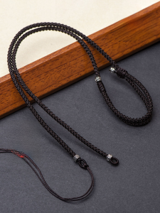 New Arrival Tibet Beads Horizontal Lanyard Hand-Woven Mens and Womens Tibetan Ornament Emerald Jade Pendant Halterneck Clavicle Necklace Rope