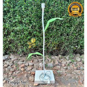 STANDING LAMPU DEKORASI PELAMINAN TINGGI 1M/BUNGA ARTIFICIAL/LAMPU HIAS/LAMPU TIDUR/GIAN FLOWERS Pernikahan
