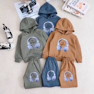 Bộ mũ chất vải nỉ in hình TAI PHONE dành cho bé từ 8-25 kg