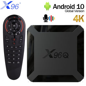 Original Android10.0 X96Q Smart TV Box Allwinner H313 Quad Core CPU X96 Set Top Box 4K 2.4G WiFi Streaming Media Players Netflix Youtube TV Prefix
