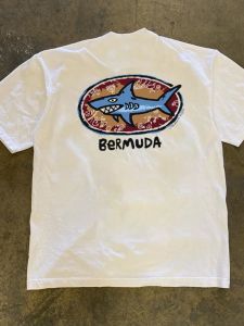 เสื้อยืดคอกลมแขนสั้นผ้าฝ้ายแท้ 260 กรัม ลายฉลามสีน้ำเงิน ทรงหลวม สำหรับผู้ชายและผู้หญิง แฟชั่นฤดูร้อน