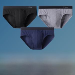 MiiOW | กางเกงชั้นในชายผ้าฝ้ายแท้ MiiOW 2025 กางเกงขาสั้นสามเหลี่ยมทรงหลวมสบาย ๆ ระบายอากาศได้ดี ไม่รัดรูป สำหรับผู้ชาย