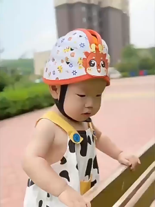 【Local shipping】Baby head protection and anti fall hat artifact children learn to walk and climb safety helmets learn to walk anti-collision hats baby anti fall head hats