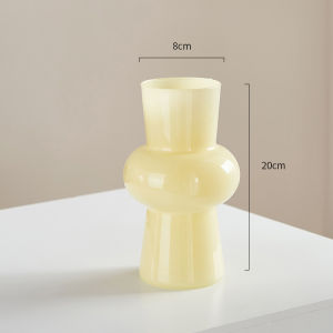 Nordic Style Glass Flower Vase Decorative Piece Living Room Decor Water Cultivation High End Feelings Ins Famous Small Flower Vase