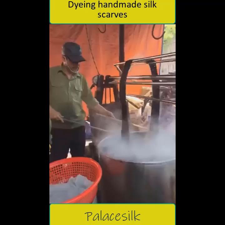 Khăn quàng cổ lụa tơ tằm trơn màu nâu, 100%silk, hàng thủ công chất ...