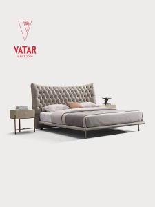 VATAR | New Model High Leg Italian Luxury Modern Villa Master Bedroom Bed