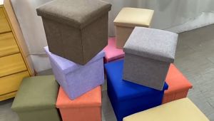 เบาโฆษณาเก้าอี้ (สตูลวางเท้าและเบาะนั่ง) 🔥 เบาโฆษณาเก้าอี้ (เก้าอี้สตูลนั่ง เบาโฆษณา) 🔥 เก้าอี้ตกแต่งห้อง กล่องเก็บของ 🚩พร้อมส่ง🚩