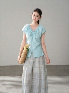 HTMEME | Ruffled Bow Summer Korean Style Shirt