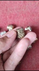 Alpaka Gelang Model Bulat Ukir Artefag