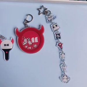 BabyMonster Acrylic Keychain Shaker Lightstick Collection Kpop Light Stick String Ruka Pharita Asa Rami Rora Chiquita Ahyeon