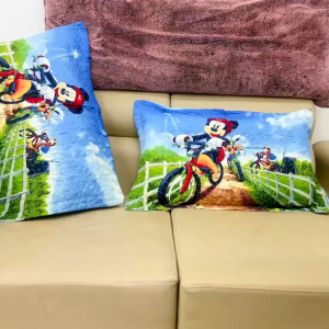 Mickey Bike - Premium Character Printed Pillowcase - Queen-18"x28"inches