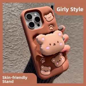 DAIMANG | Apple iPhone Compatibility Protection Case Full Enclosure with Kickstand Shockproof Fun Cartoon Design