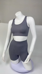 High Elasticity Sports Bra Beautiful Back Seamless Sports set Super strong support and shockproof