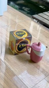 Mug DKopi Motif Twotone dengan Tutup - Keramik Kitchenware