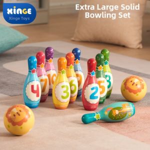 BAQILING | Quiet Indoor Children Bowling Set PU Solid Cotton Soft