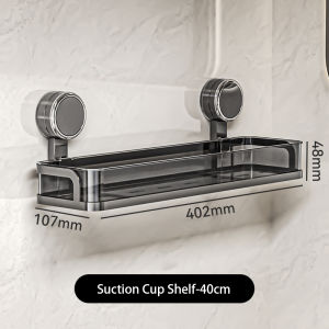 Washroom Suction Cup Shower Gel Storage Rack Without Punching Sink Shelf Bathroom Wall-mounted Cosmetics Rack