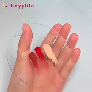 Hayylife Spatula Foundation Stainless Steel - Alat Makeup Stainless Steel untuk Mengaduk dan Mengaplikasikan Foundation dan Cat Kuku HL-BCB882