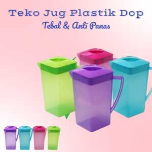 TEKO AIR MINUM PLASTIK DOP TEBAL PROMO 4PCS TEKO AIR JUG PLUTO TEKO AIR PLASTIK PERSEGI KWALITAS SNI HARGA TERJANGKAU TEKO AIR ANTI PANAS BISA BAYAR DITEMPAT COD
