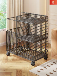 WUBUWEI | Movable Yoga Mat Storage Organizer Wheeled Rack