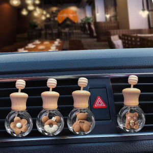 BC Car Perfume Bottle Perfume Pendant Air Freshener Hanging Glass Bottle Auto Ornament Essential Oils Diffuser Fragrance Ornament