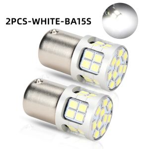 KEVANLY | 2PCS P21W 1156 BA15S 1157 BAY15D 3030chip 30SMD LED Bulbs Turn Signal Light 12V White Car Reverse Backup Parking Brake Lamp DRL
