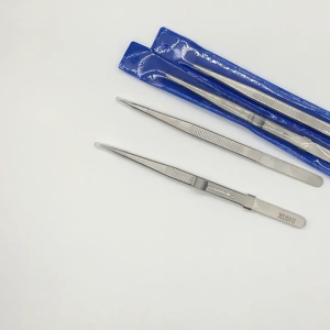 2pcs Pinset Penjepit Perhiasan & Komponen Elektronik - Tahan Karat Bentuk Lurus & Melengkung Slide Lock