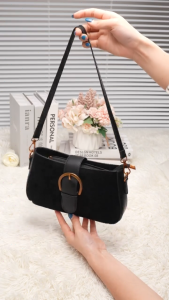 RAINSMORE Womens Bag Liora Bag Stylish Ring Accent Fashion Underarm Shoulder Bag for Women