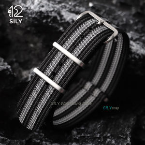 19mm 18mm 20mm 22mm One Piece Ribbed Nylon WatchStrap Military Fabric Watchband for Seiko for Tudor for Omega Bracelet Wristbelt