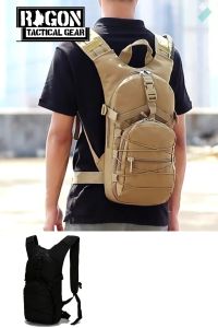 RAGON 006 Tactical Multi-Function Hydration Bag Backpack for Outdoor Hiking and Cycling ( 3L Water Bladder Sold Separately )
