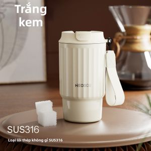 HEOSCU | Cốc Có Lớp Cách Nhiệt Đẹp Mắt Dễ Mang Đi Lõi Sứ
